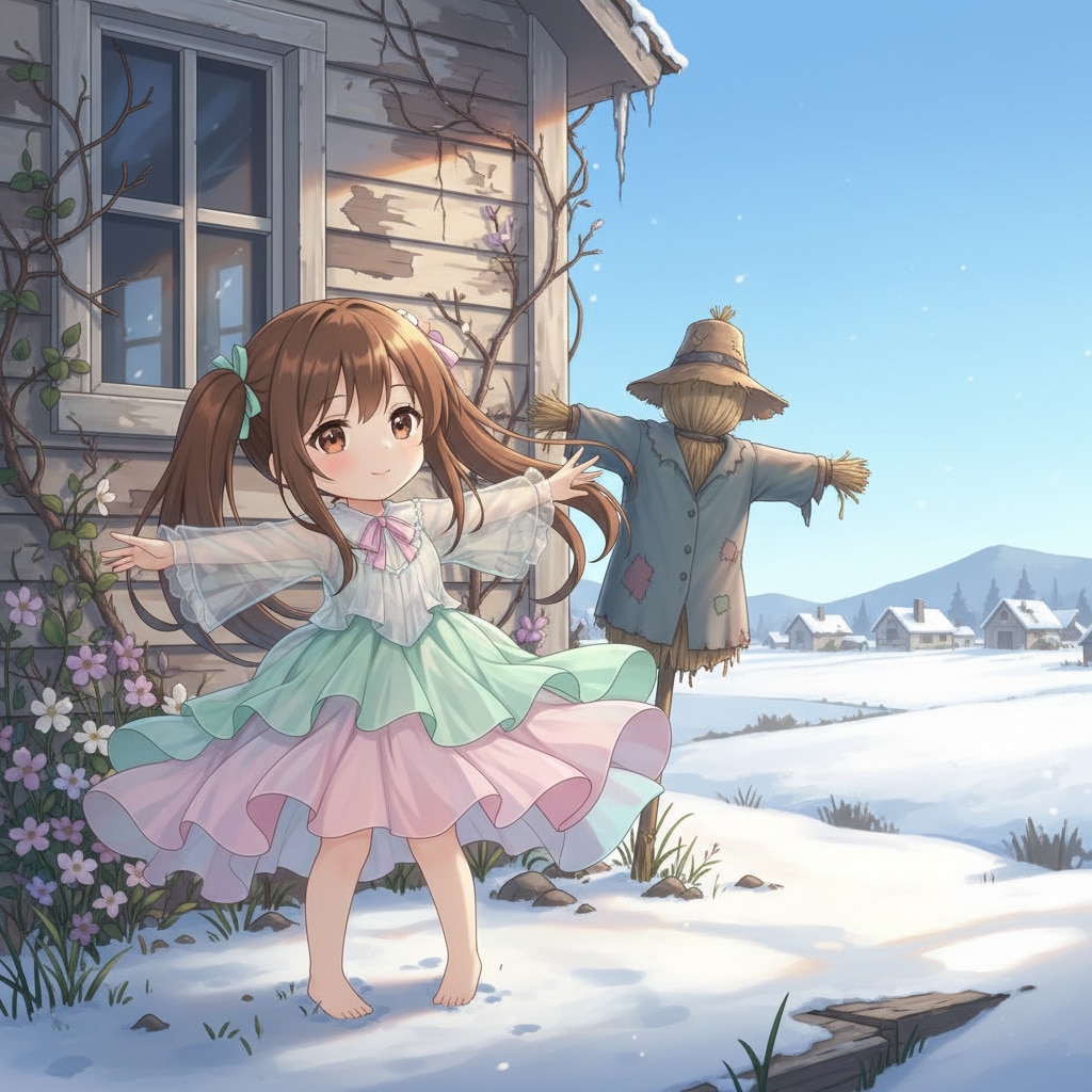 茶ツイさん。案山子