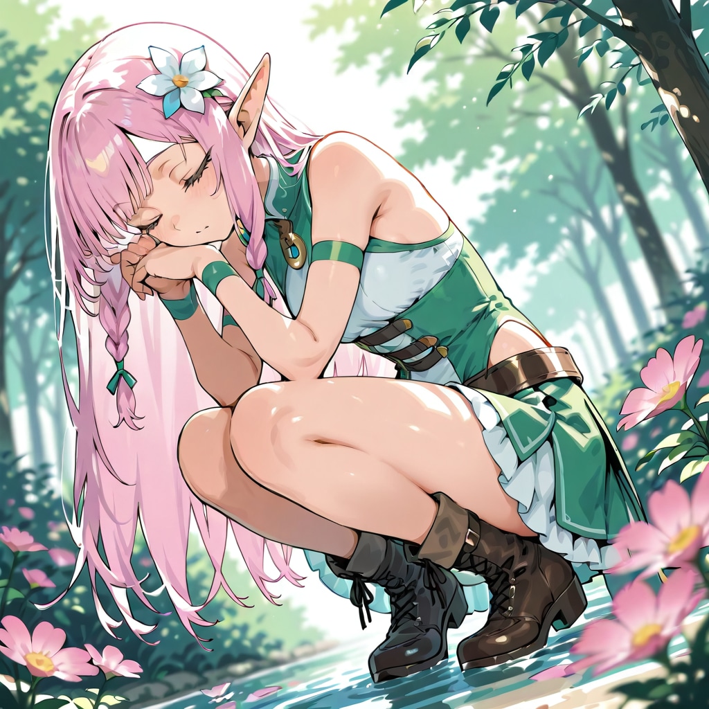 エルフの女の子