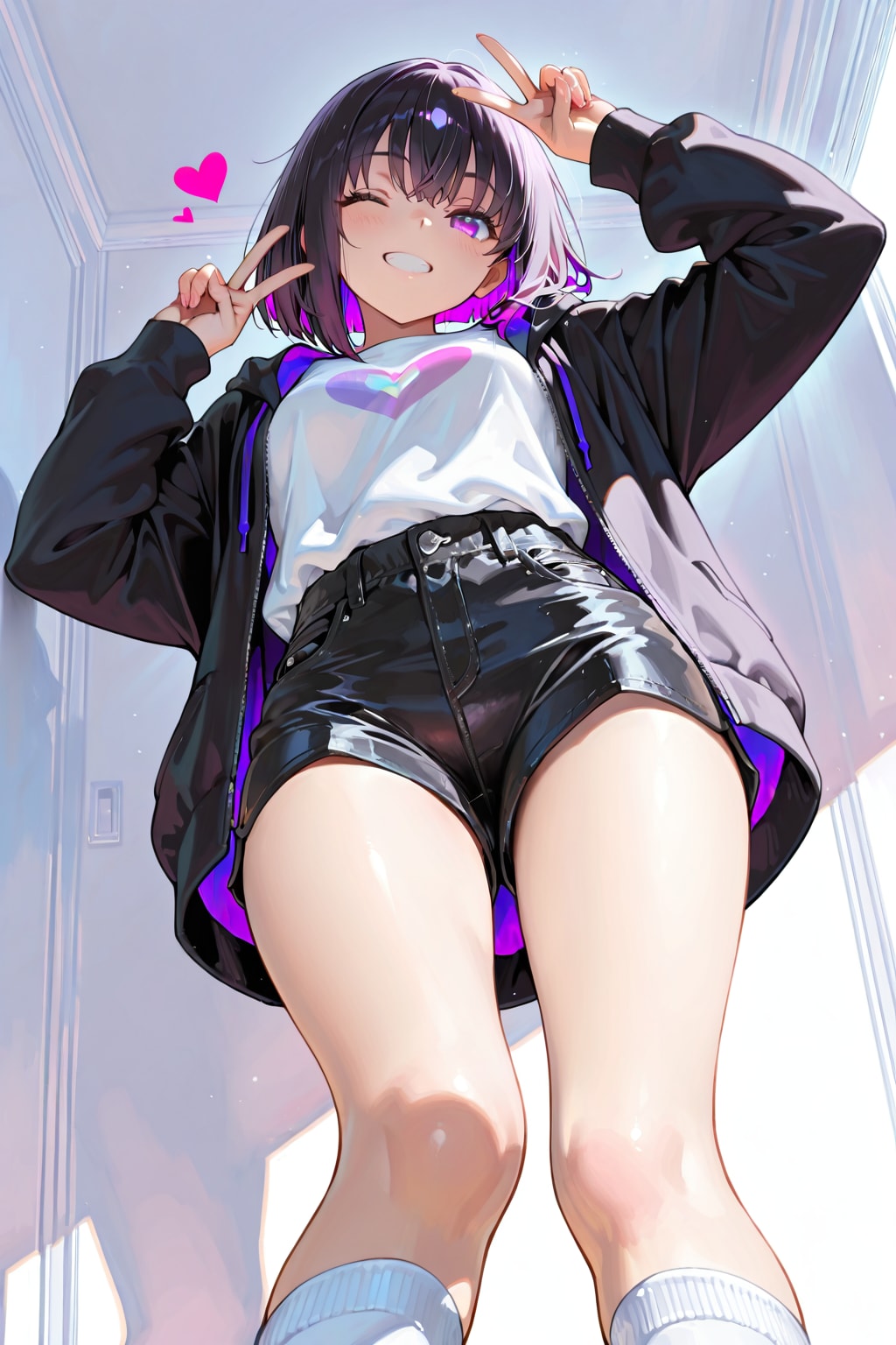 紫が似合う女の子142