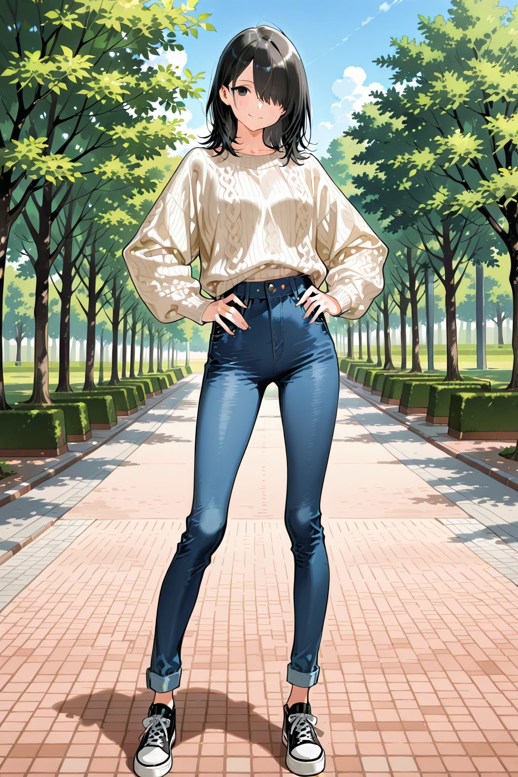 めかくれ女子＃９８ | の人気AIイラスト・グラビア