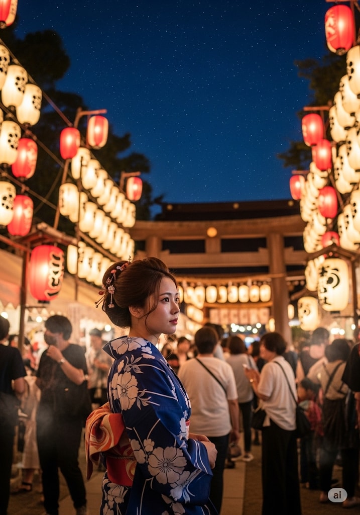 夜祭にて | の人気AIイラスト・グラビア