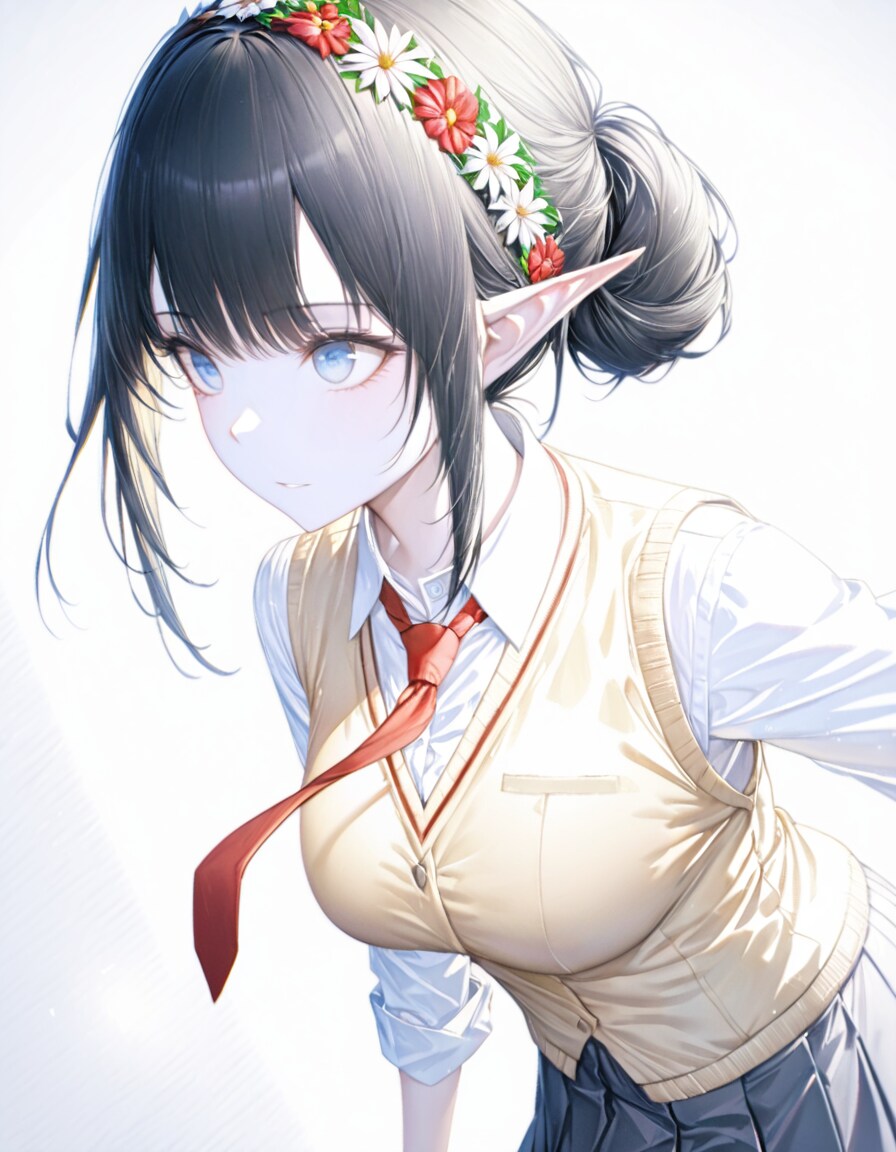 制服女子エルフ姉さんXL