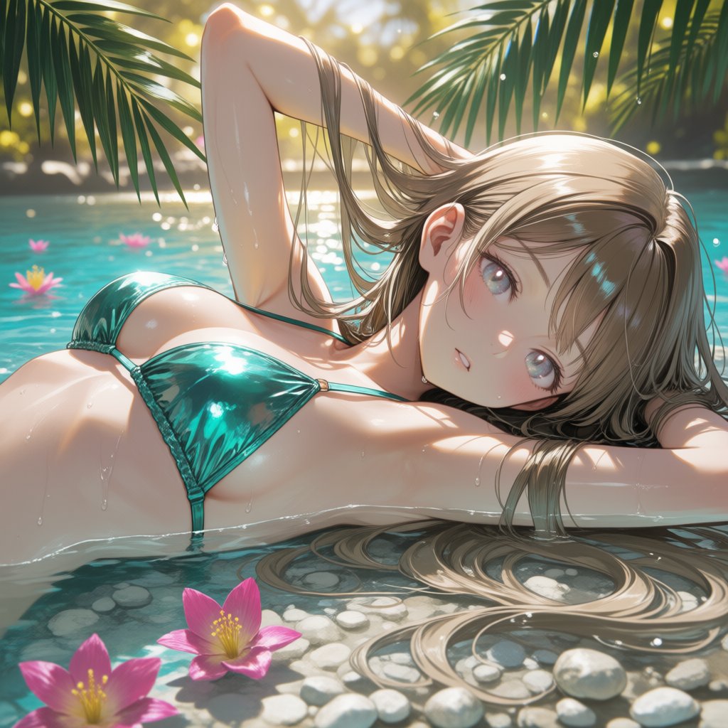川の水辺