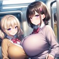 爆乳シリーズ@電車4 7枚目
