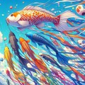 高く泳ぐや鯉のぼり 4枚目