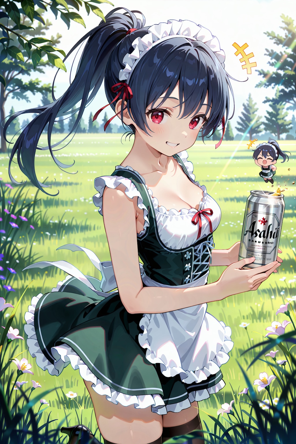 スーパードライと絶対領域の誘惑 Y802