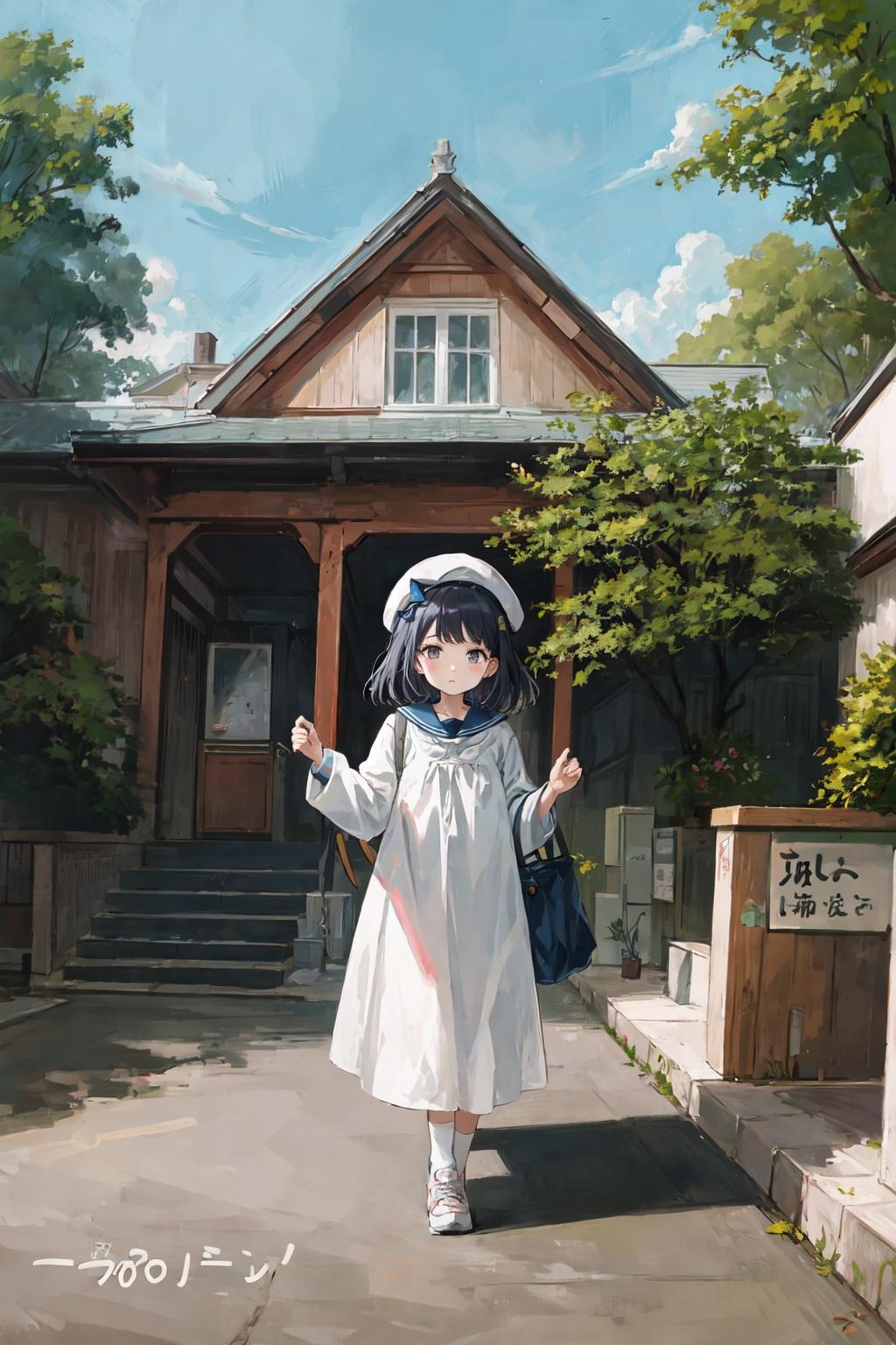 スモックの女の子