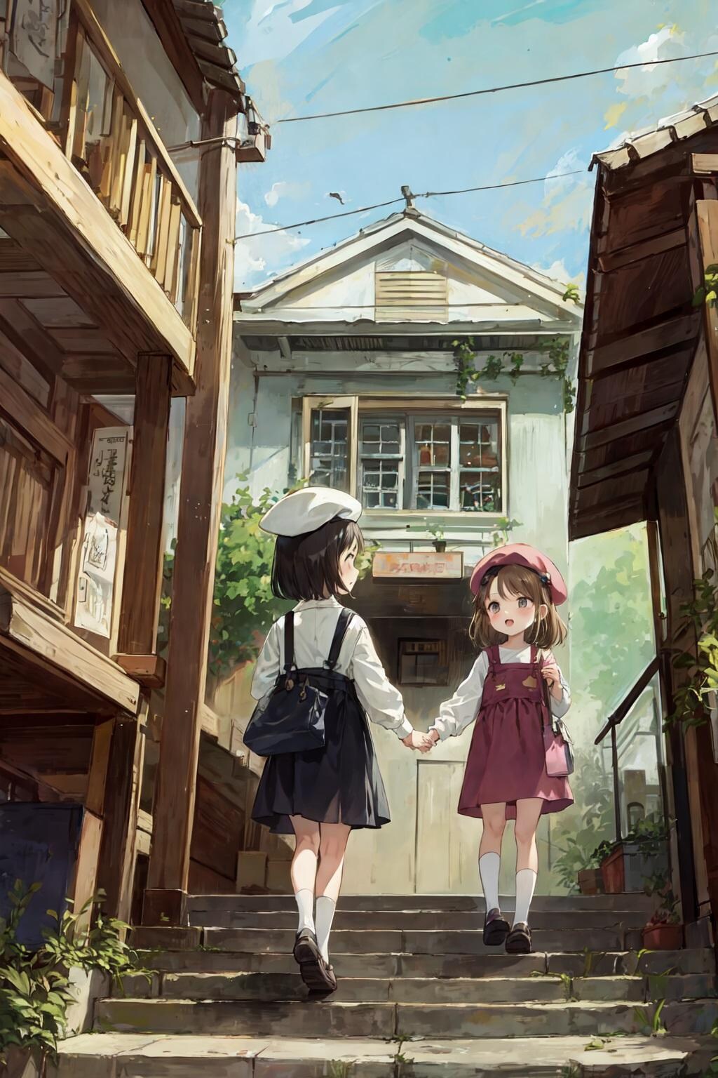 スモックの女の子