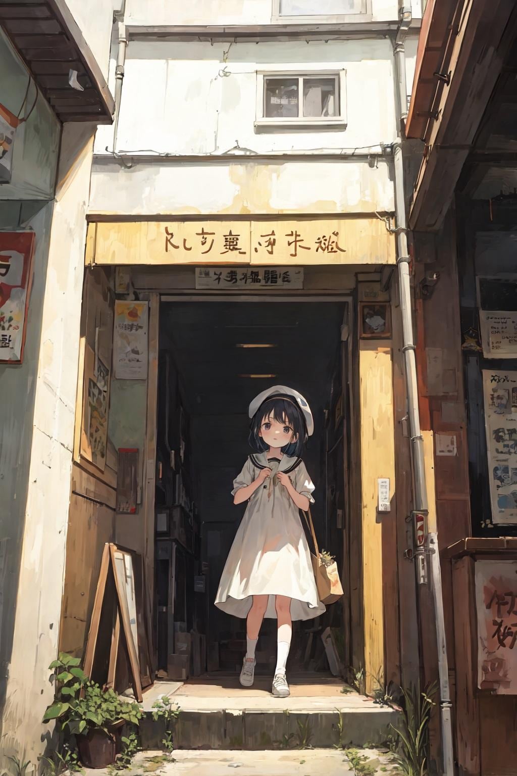 スモックの女の子