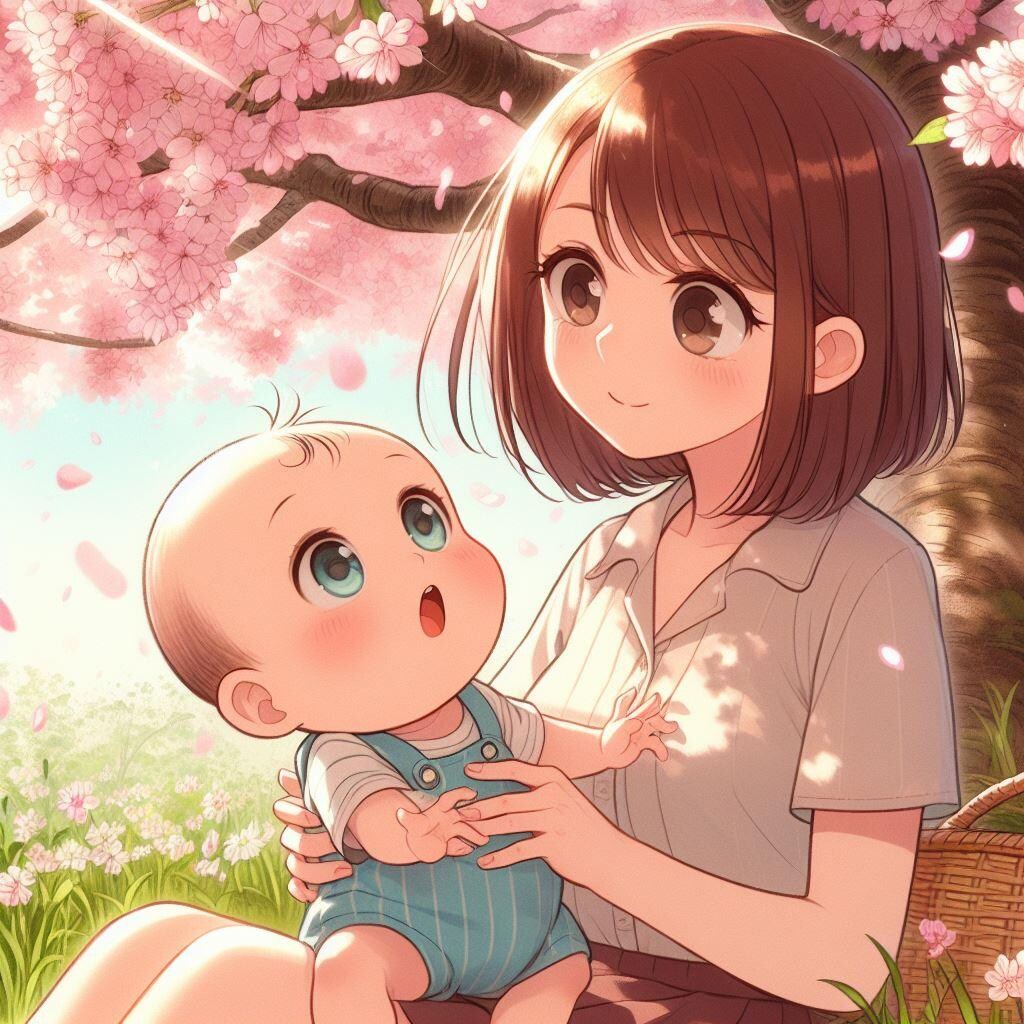 初めて見る桜の木