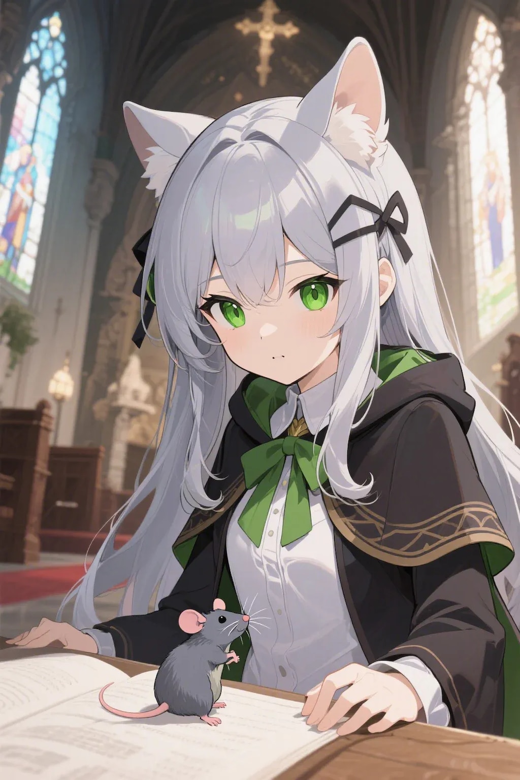 ステラちゃんとネズミ