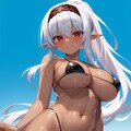 褐色エルフさん・マイクロビキニ 2枚目