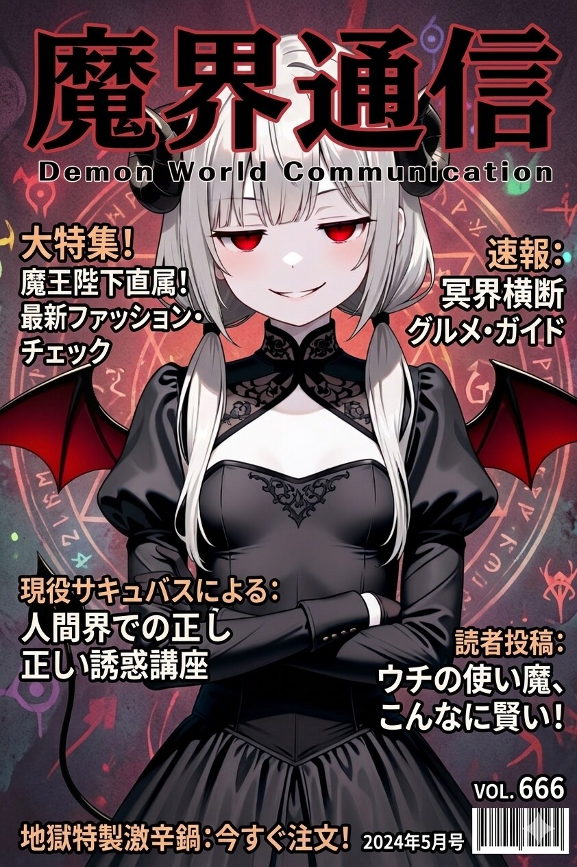 アイちゃんと魔界通信雑誌