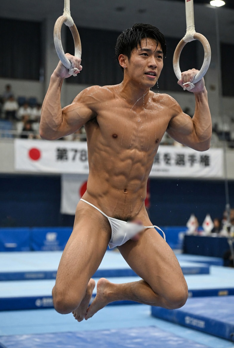 体操選手の競技風景１