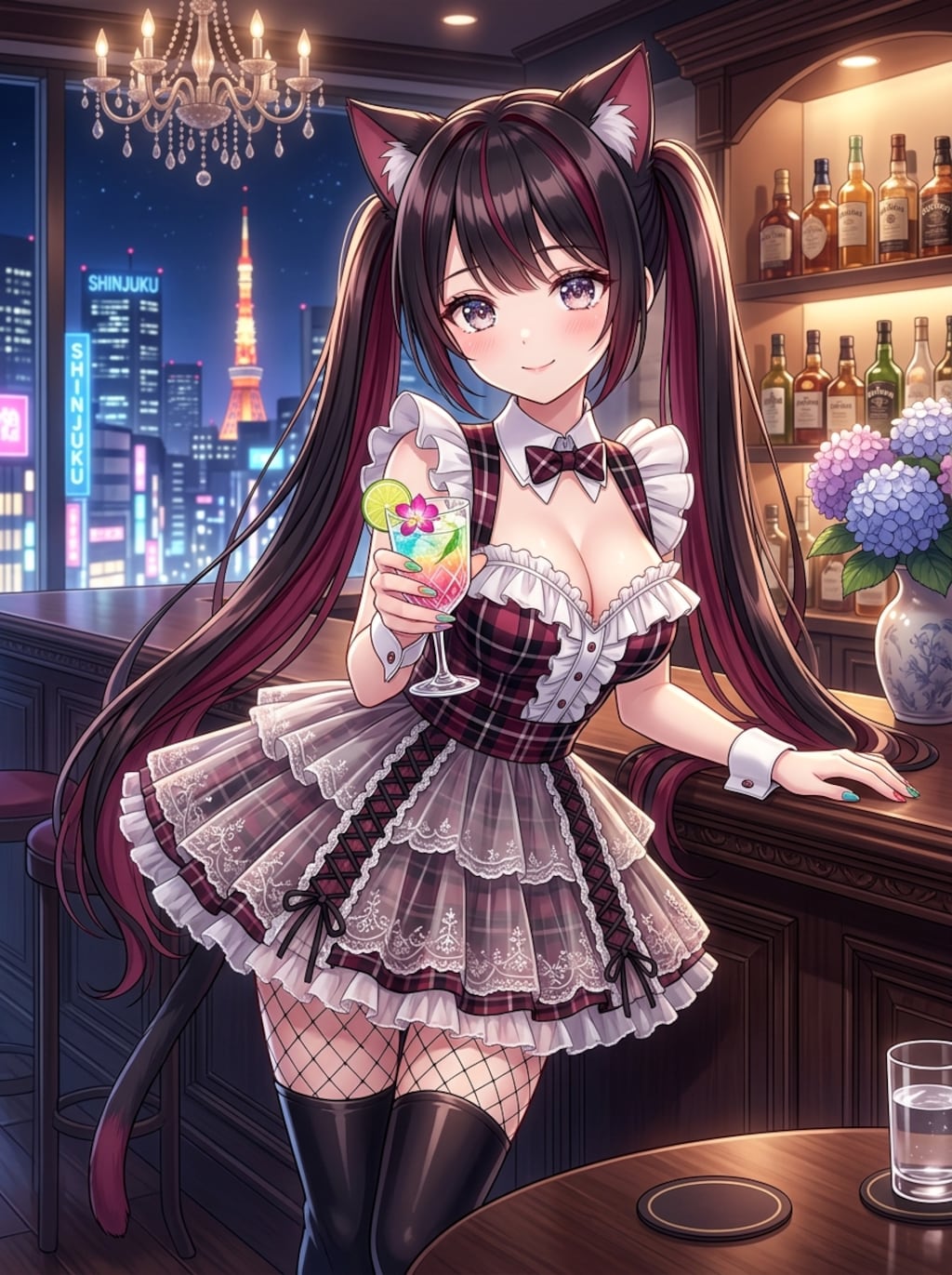 黒ツイにゃん