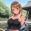 【和泉愛依】お寺巡り 2枚目