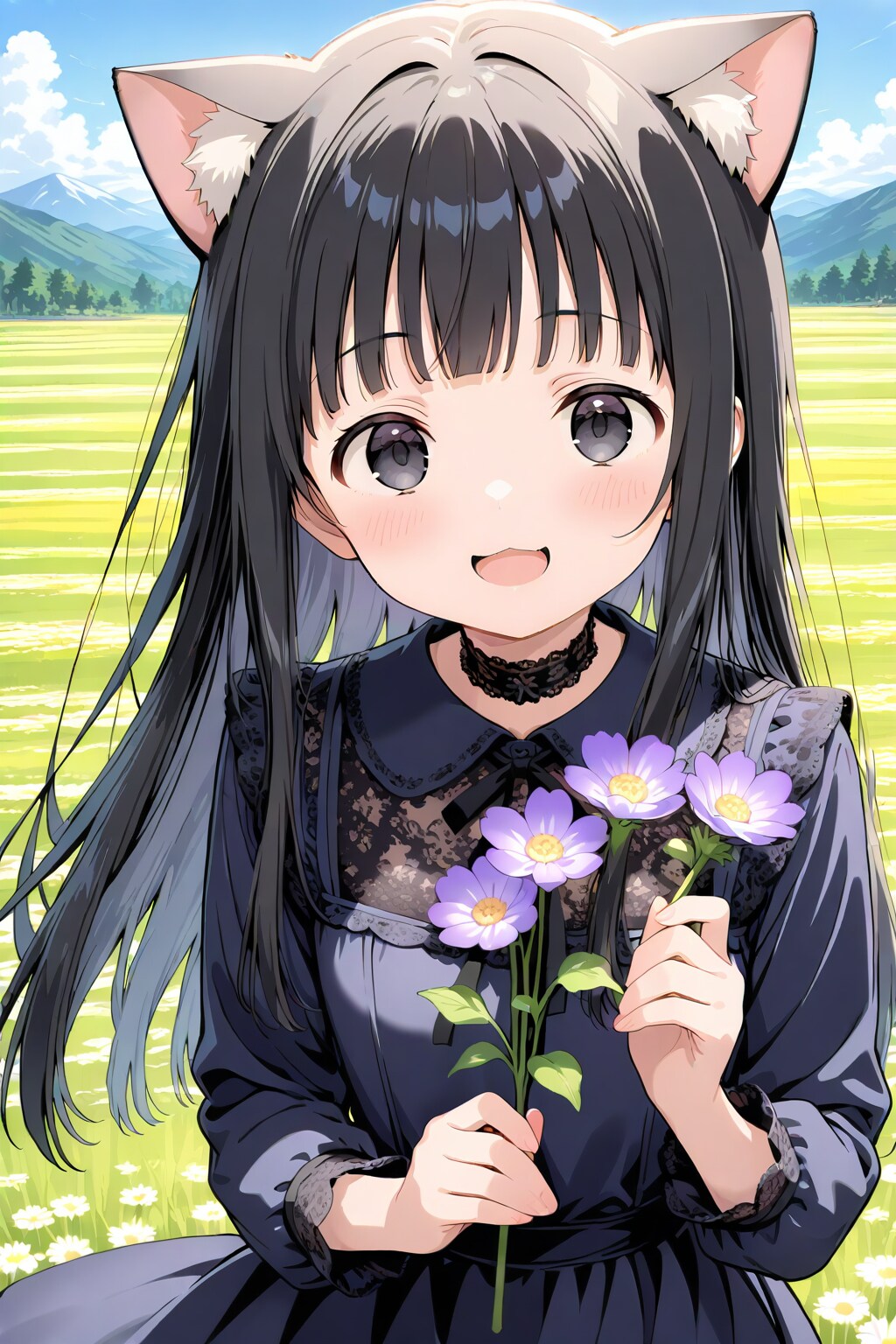 ネコ娘のクロちゃん🐈‍⬛✨４