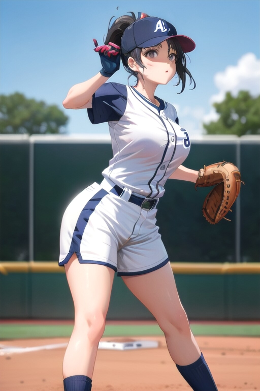 ソフトボール部員