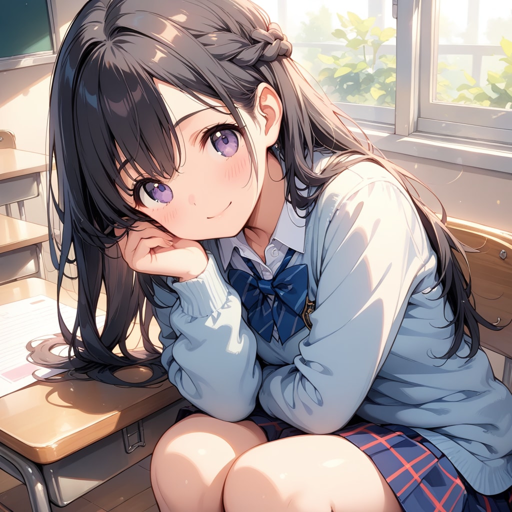 教室の少女