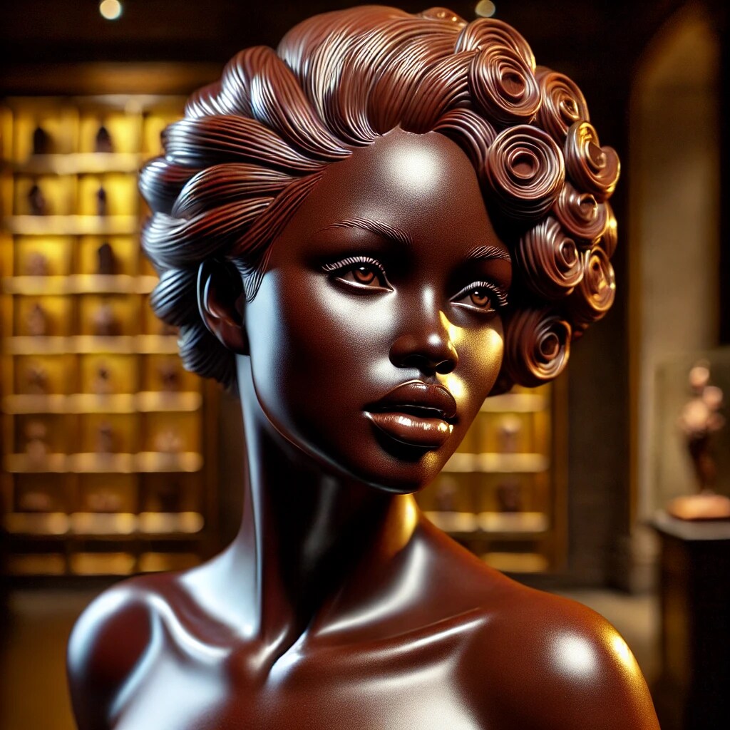 チョコレートの彫像3