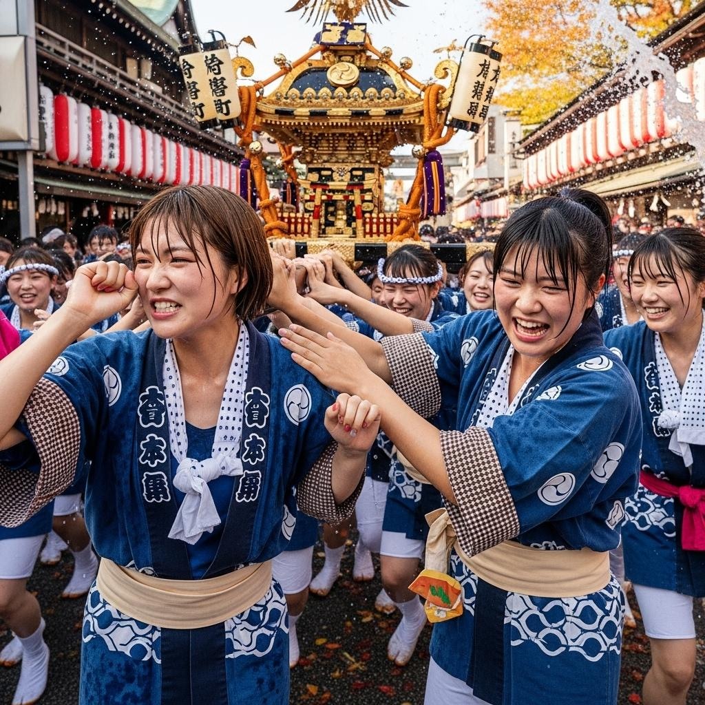 秋祭りだ　女神輿だ！