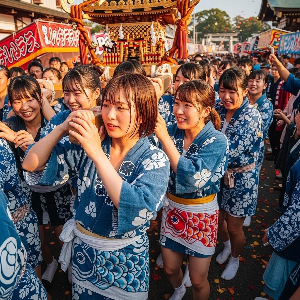 秋祭りだ　女神輿だ！