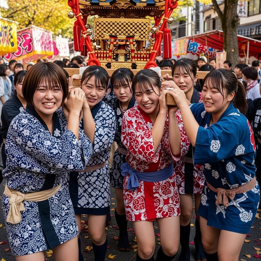 秋祭りだ　女神輿だ！