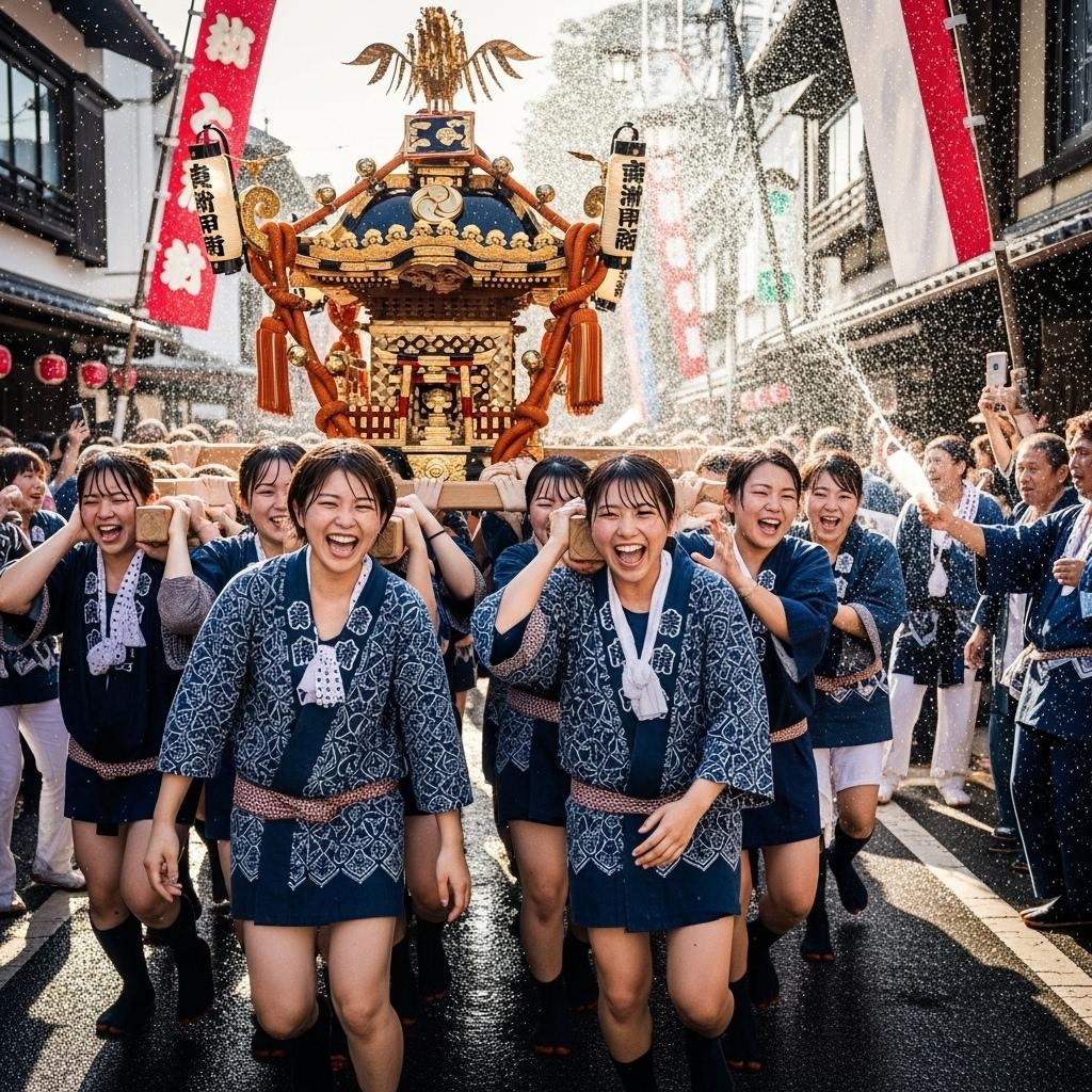 秋祭りだ　女神輿だ！