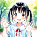 公園で見かけると、走ってくる女の子 4枚目