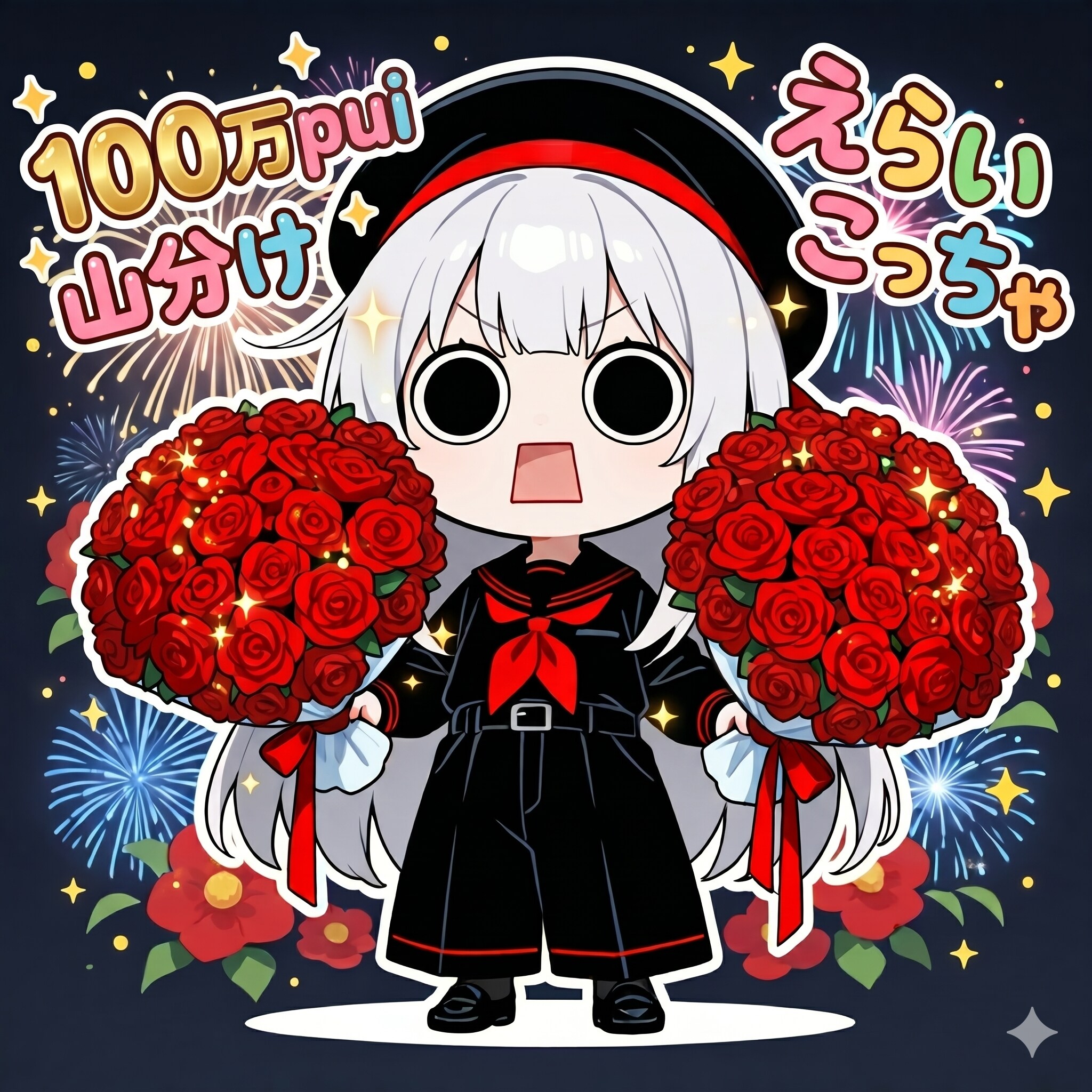 100万pui山分けを祝うえらいこっちゃ嬢 | の人気AIイラスト・グラビア