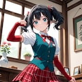 １０単語企画　黒髪ツインテールの女の子 4枚目