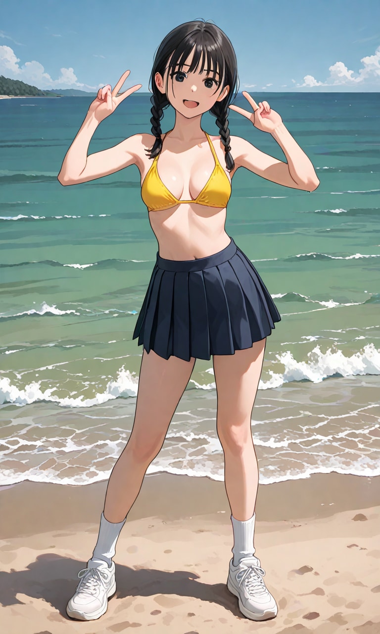 制服の下に着てきたんだ！