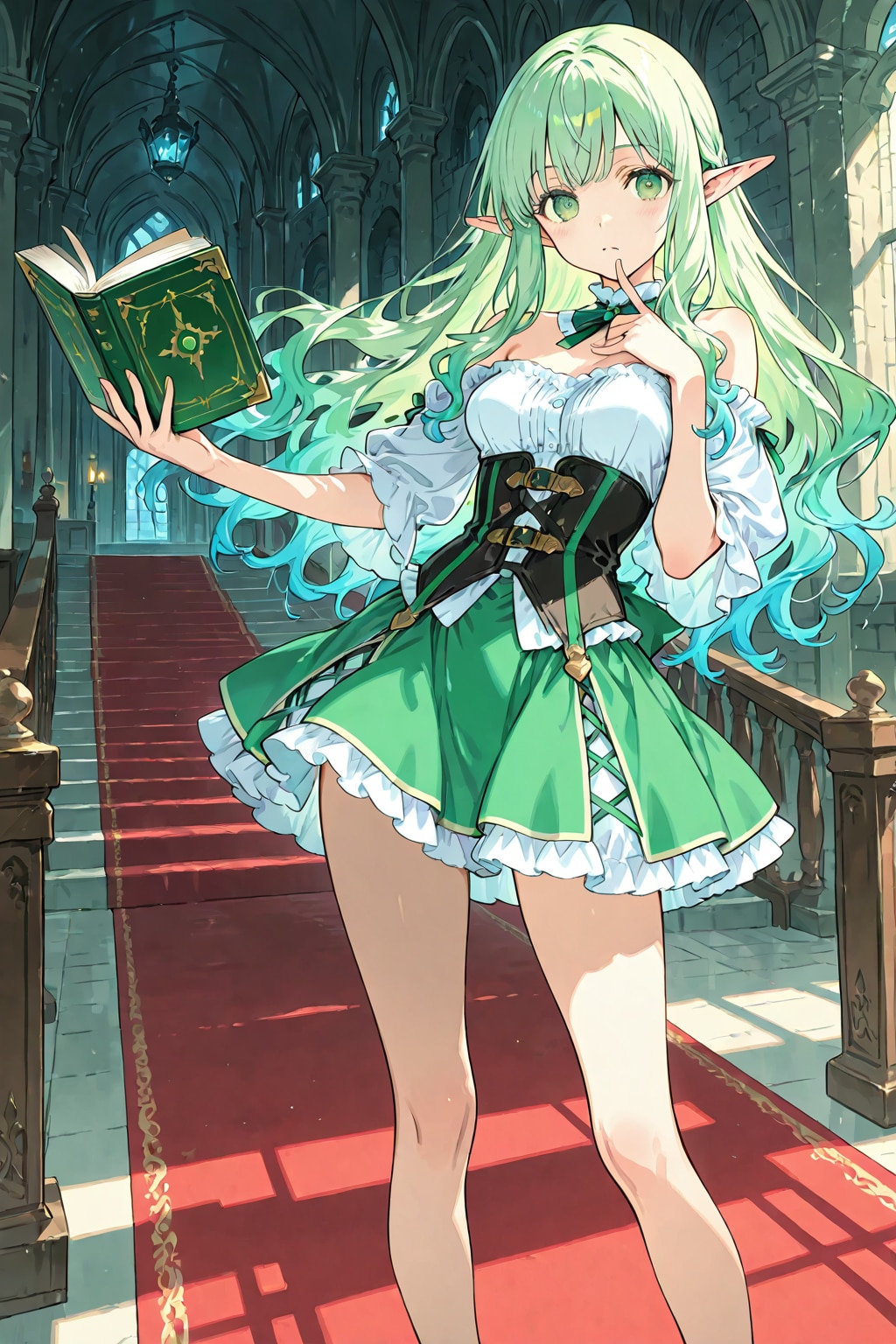 異世界SOS!!　五大賢者招集『異界の戦士達が来てくれていますが、敵の攻勢が衰える気配はありませんの……』聖樹のハイエルフ | の人気AIイラスト・グラビア