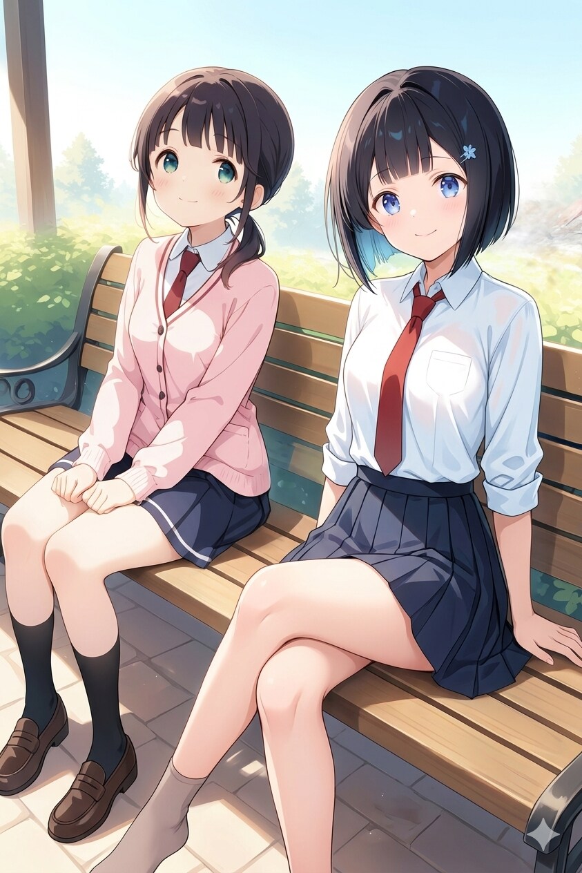 ベンチで