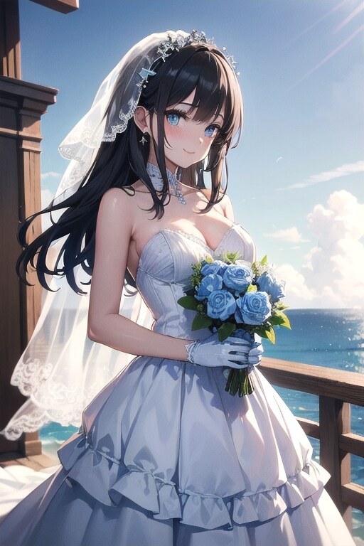 潮風のブライド | の人気AIイラスト・グラビア