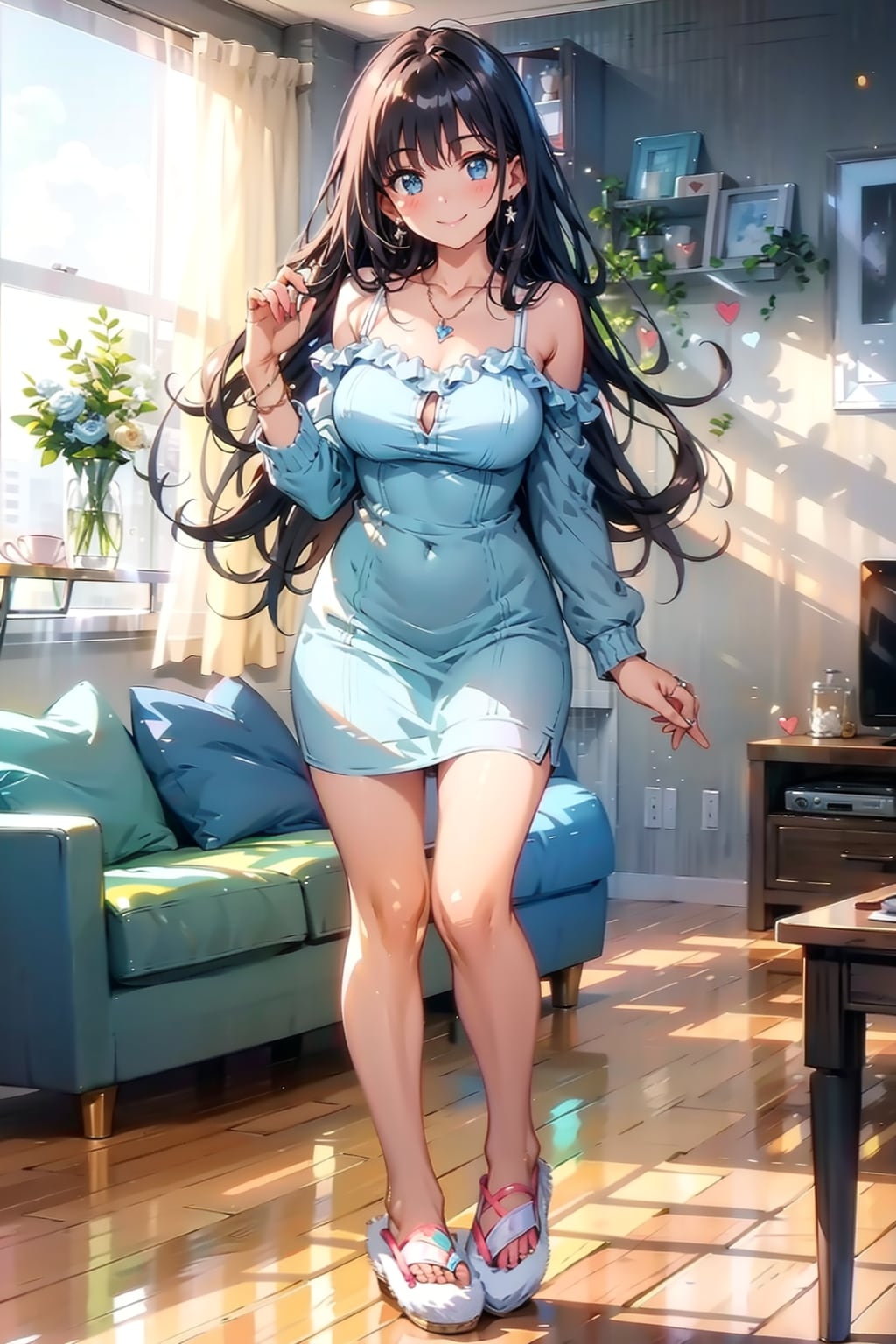 黒髪に白いドレス