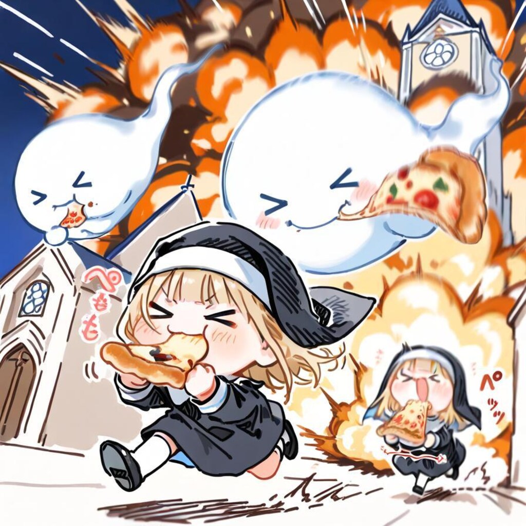 シ ス タ ー お ピ ッ ツ ァ ⛪🍕💥💥💥