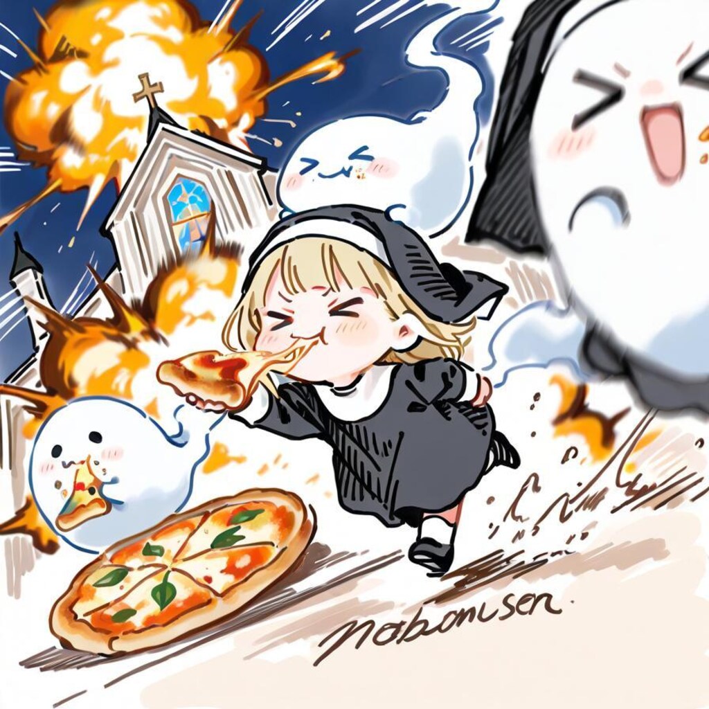 シ ス タ ー お ピ ッ ツ ァ ⛪🍕💥💥💥