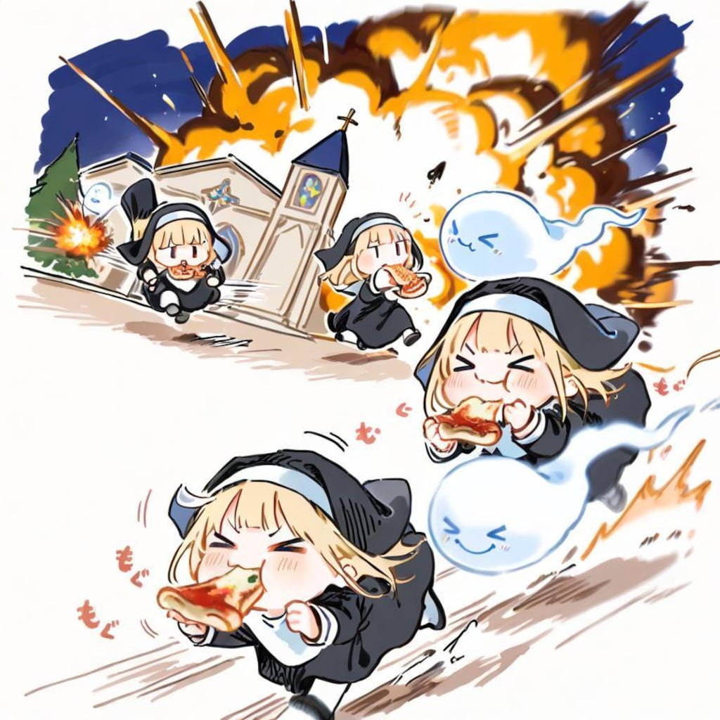 シ ス タ ー お ピ ッ ツ ァ ⛪🍕💥💥💥