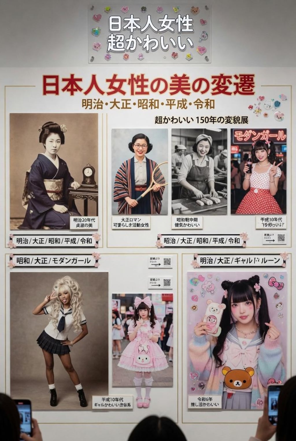 日本人女性の変貌展