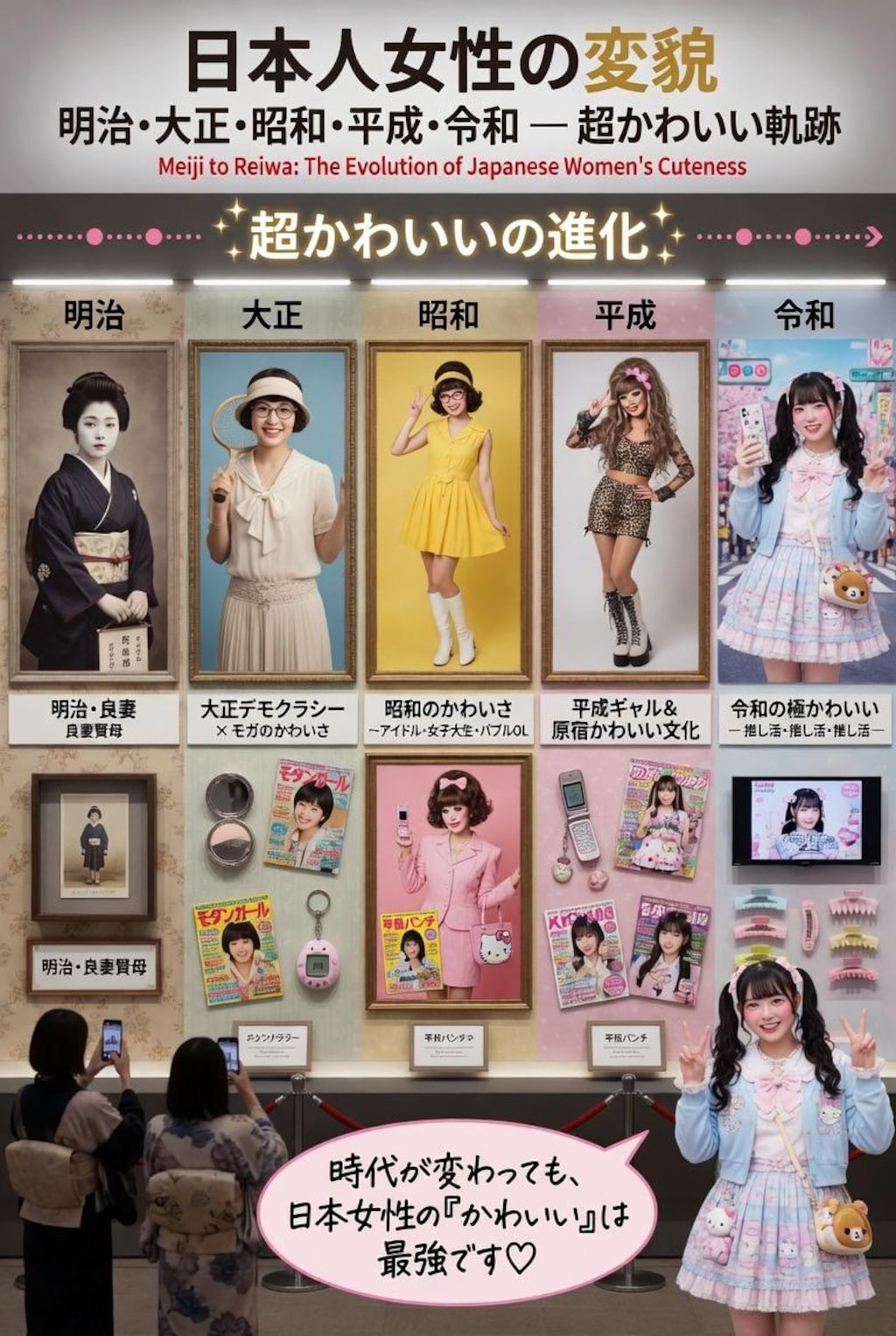 日本人女性の変貌展