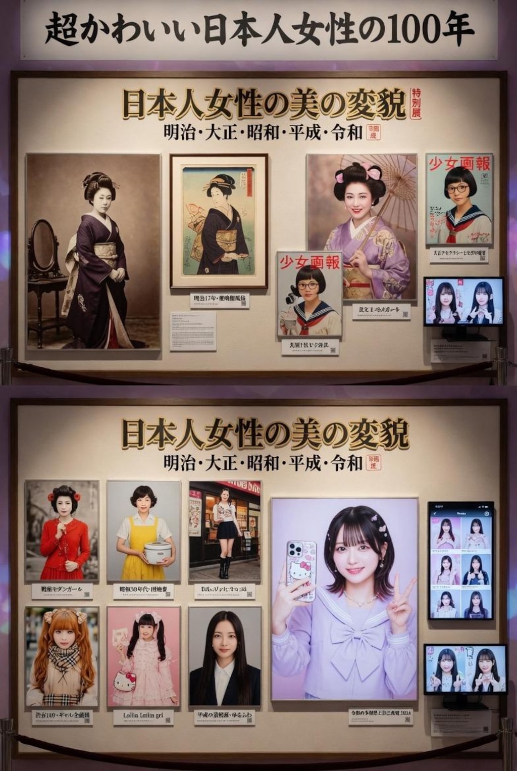 日本人女性の変貌展