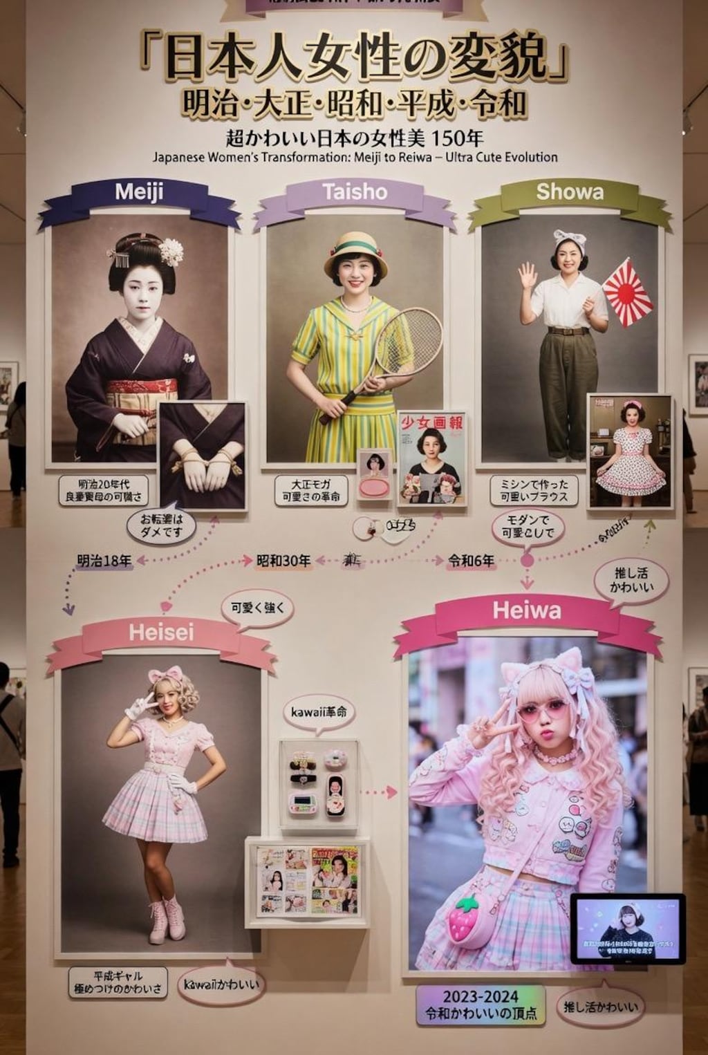 日本人女性の変貌展