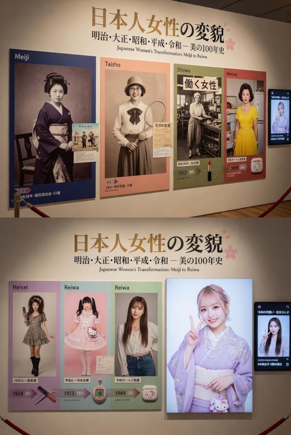 日本人女性の変貌展