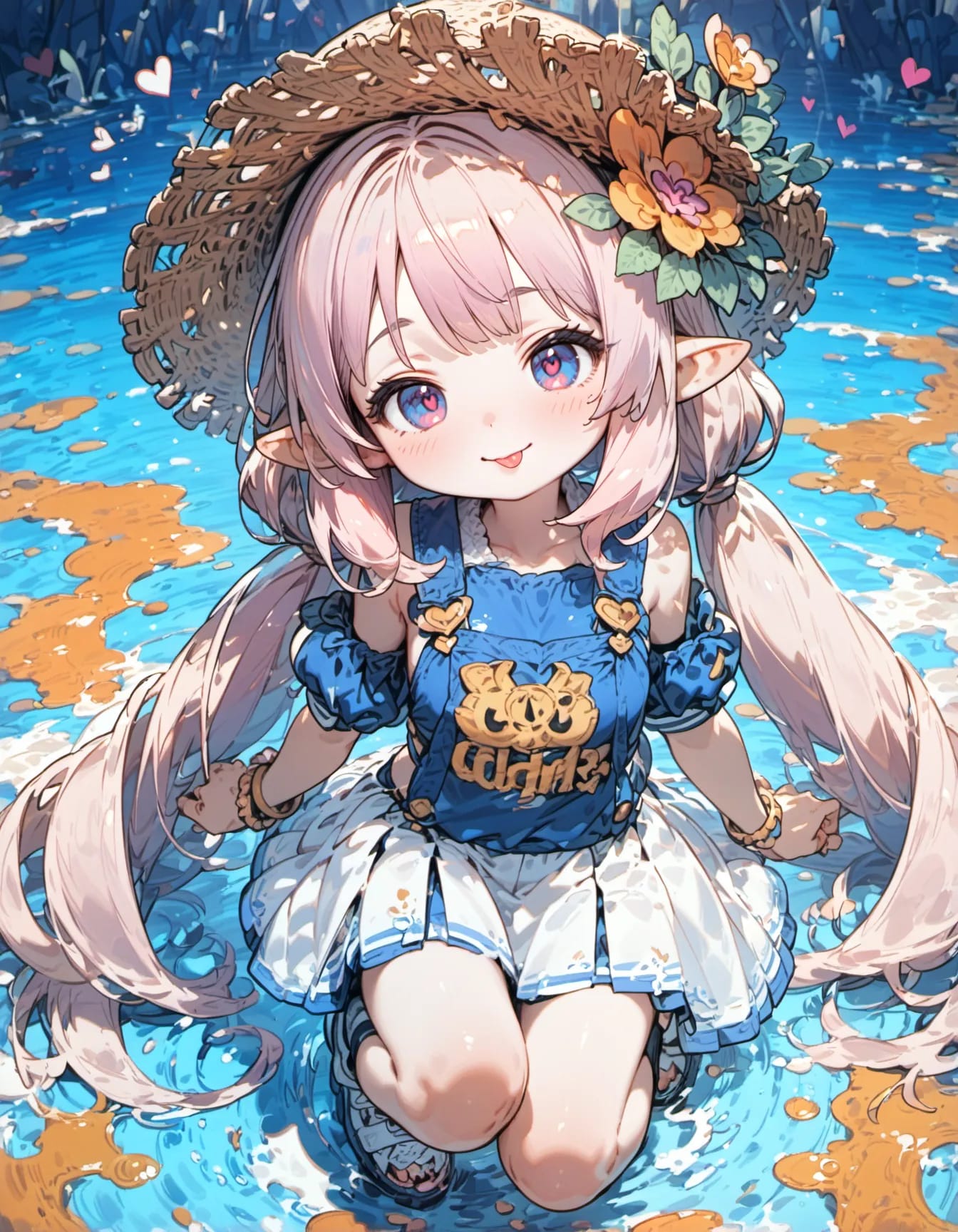 Azure Play of a Forest Child | の人気AIイラスト・グラビア