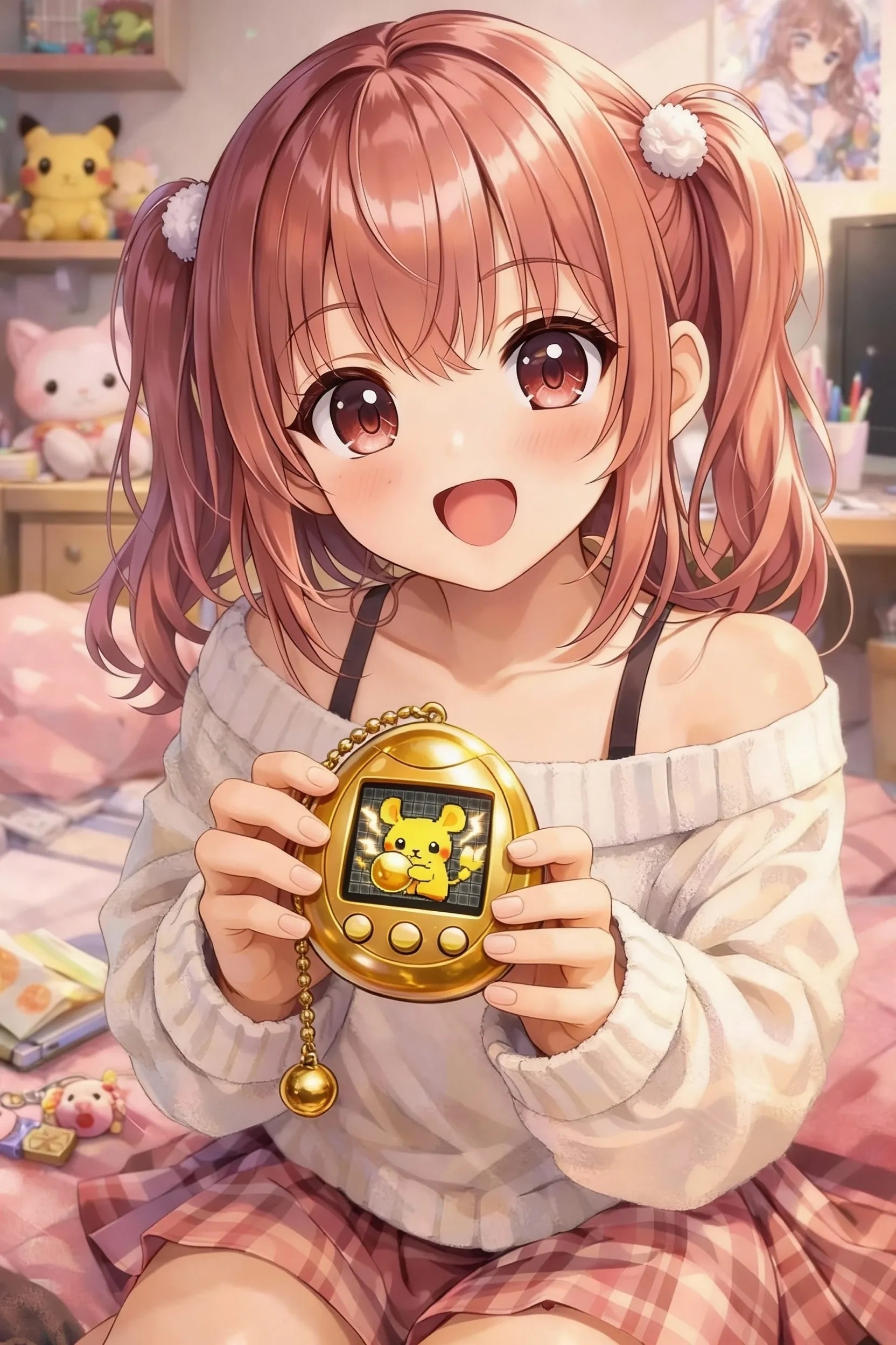 キンタマごっちで遊ぶ桃音ちゃん | の人気AIイラスト・グラビア