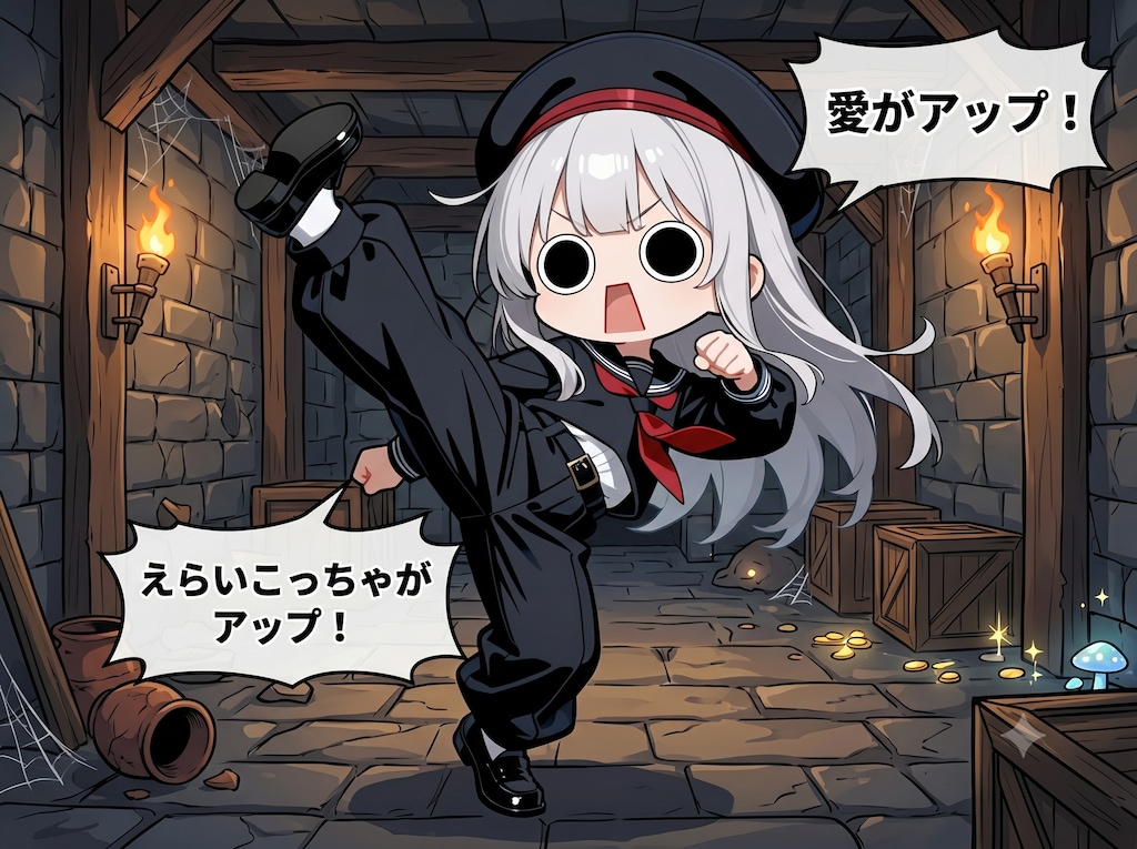 ステータスがアップしてしまいよったえらいこっちゃ嬢