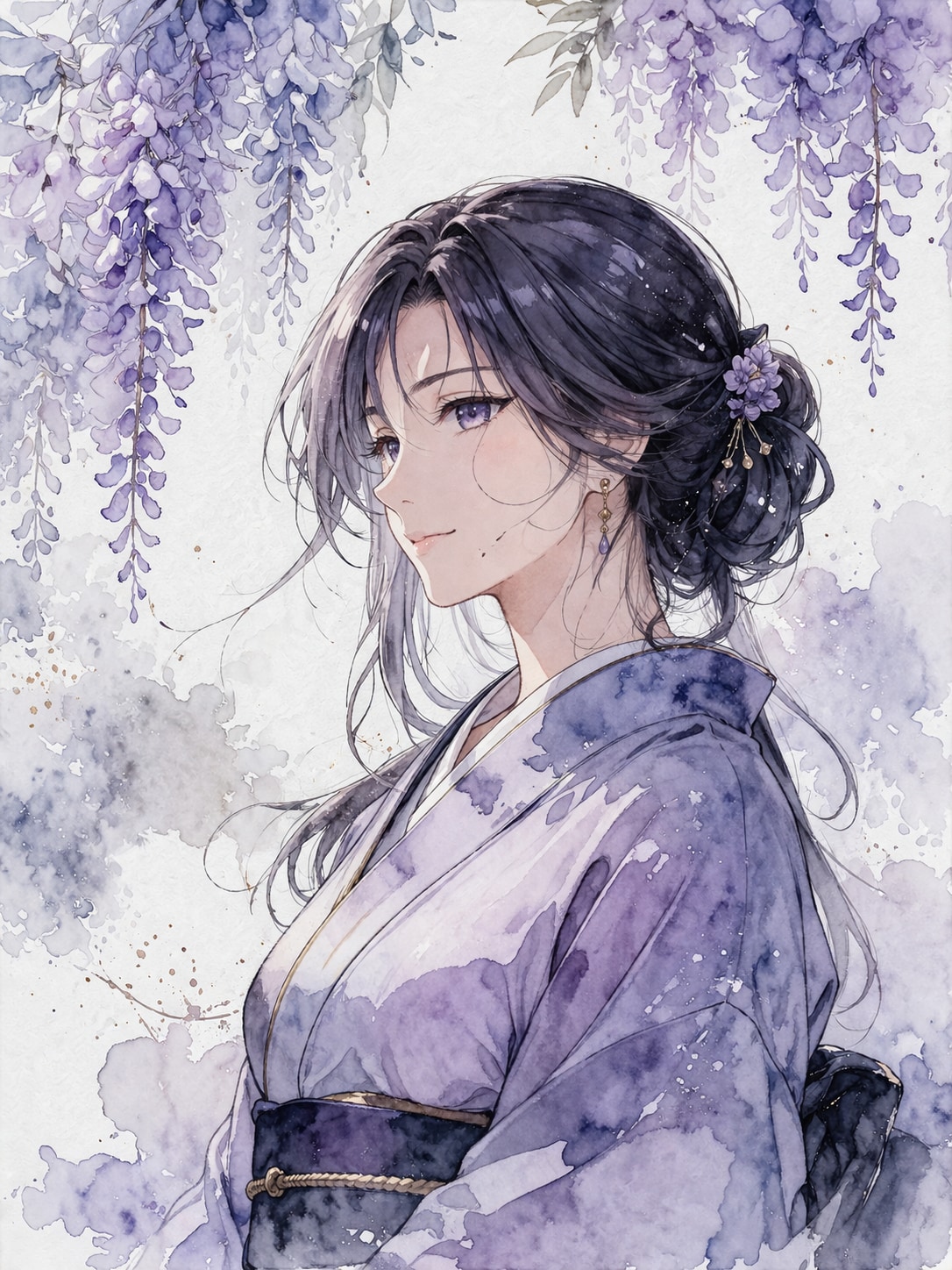 藤棚の女性