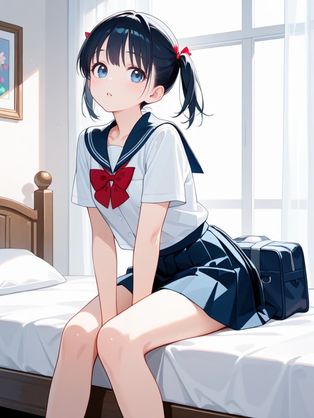 JCオナニー　緒奈ちゃんのイケない一人の密かな楽しみ　汚れない清らかなカラダに湧き上がる不思議な気持ちを、覚えたばかりの方法で毎日何度も解放してます、、