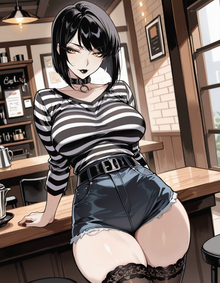 ゴシックメイクのお姉さん